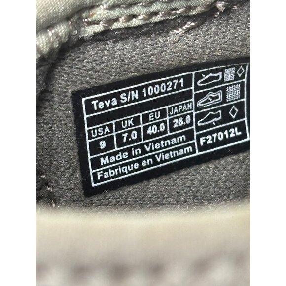 Teva Grey Blue Casual Sandals Size 9 ShockPad Comfort Adjustable Straps Open Toe - Picture 6 of 10